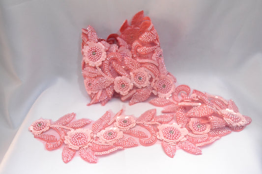 Blush Petal Luxury Lace Trim - Per Yard