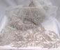 Silver Frost Embroidered Sequin Tulle Fabric - Per Yard